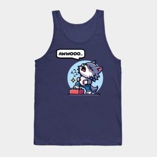 Cute Howling Werewolf Tank Top